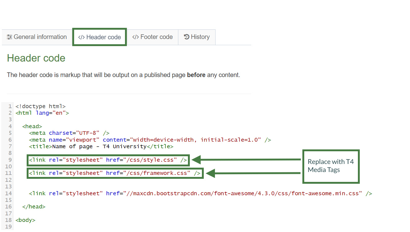 Add CSS Files to Header