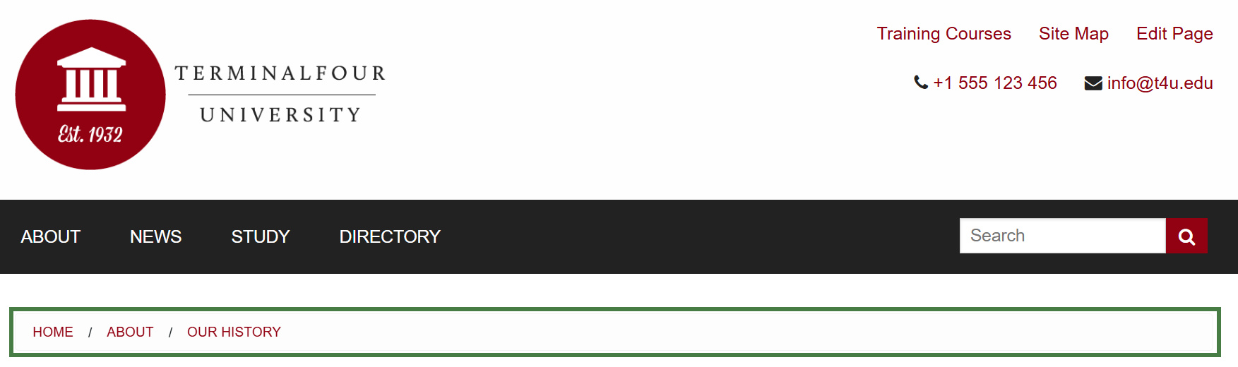 Breadcrumbs Navigation