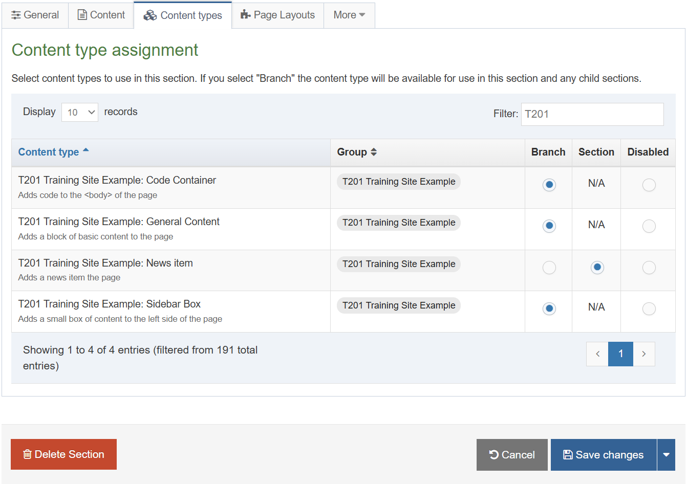 Enable News Content Type