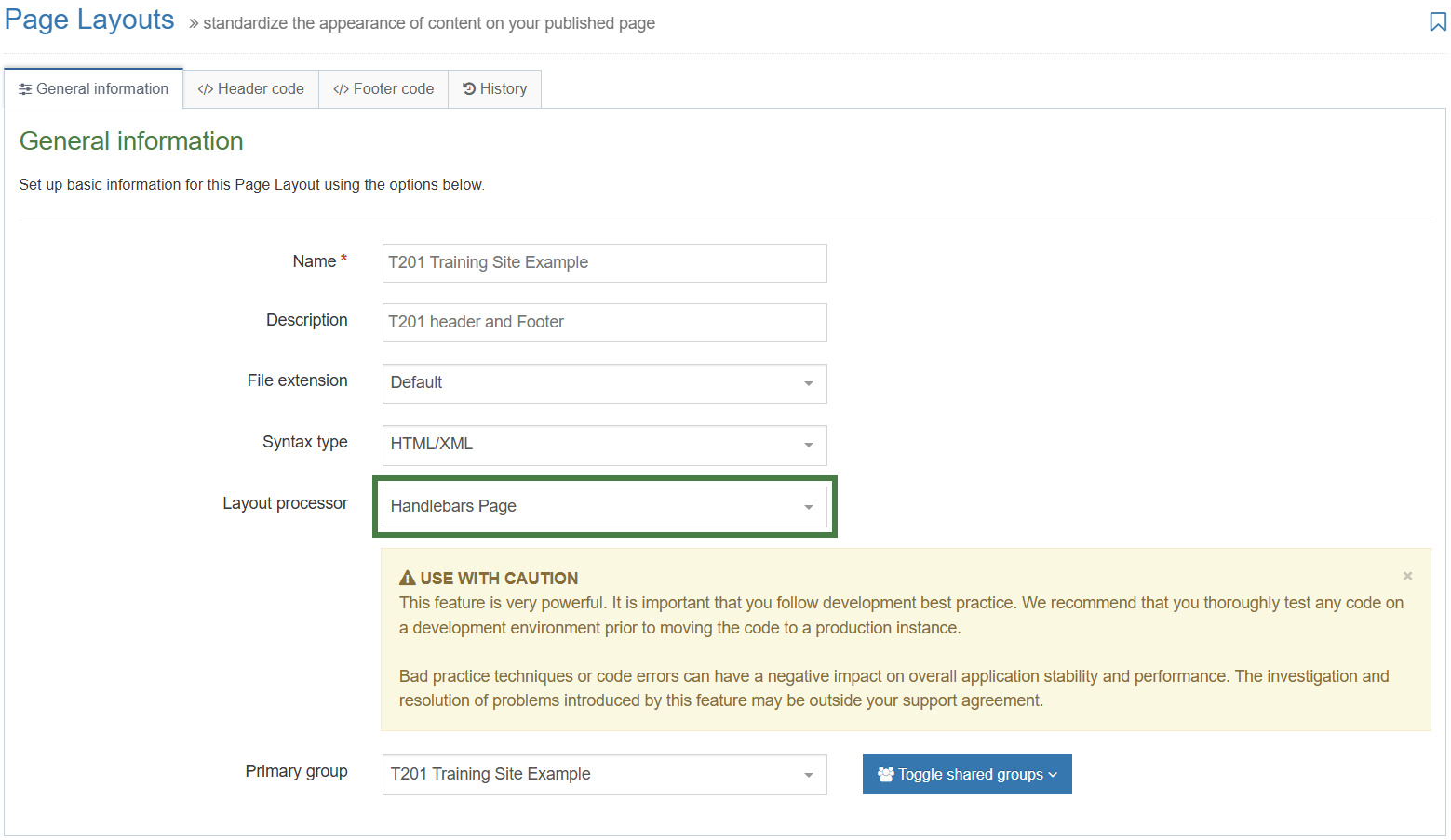 How to update the layout processor