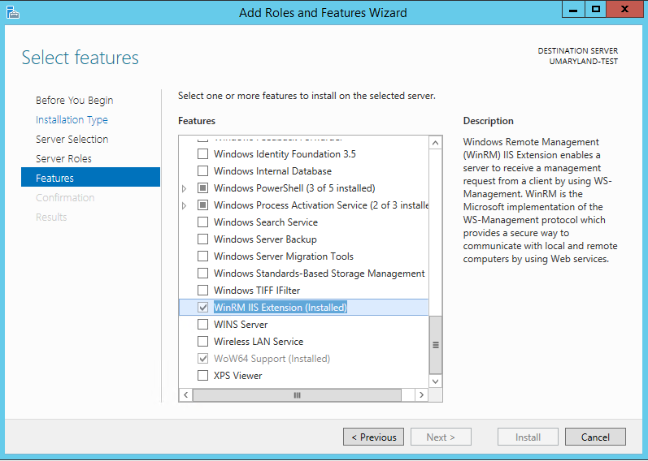 IIS 8 Add Roles And Features