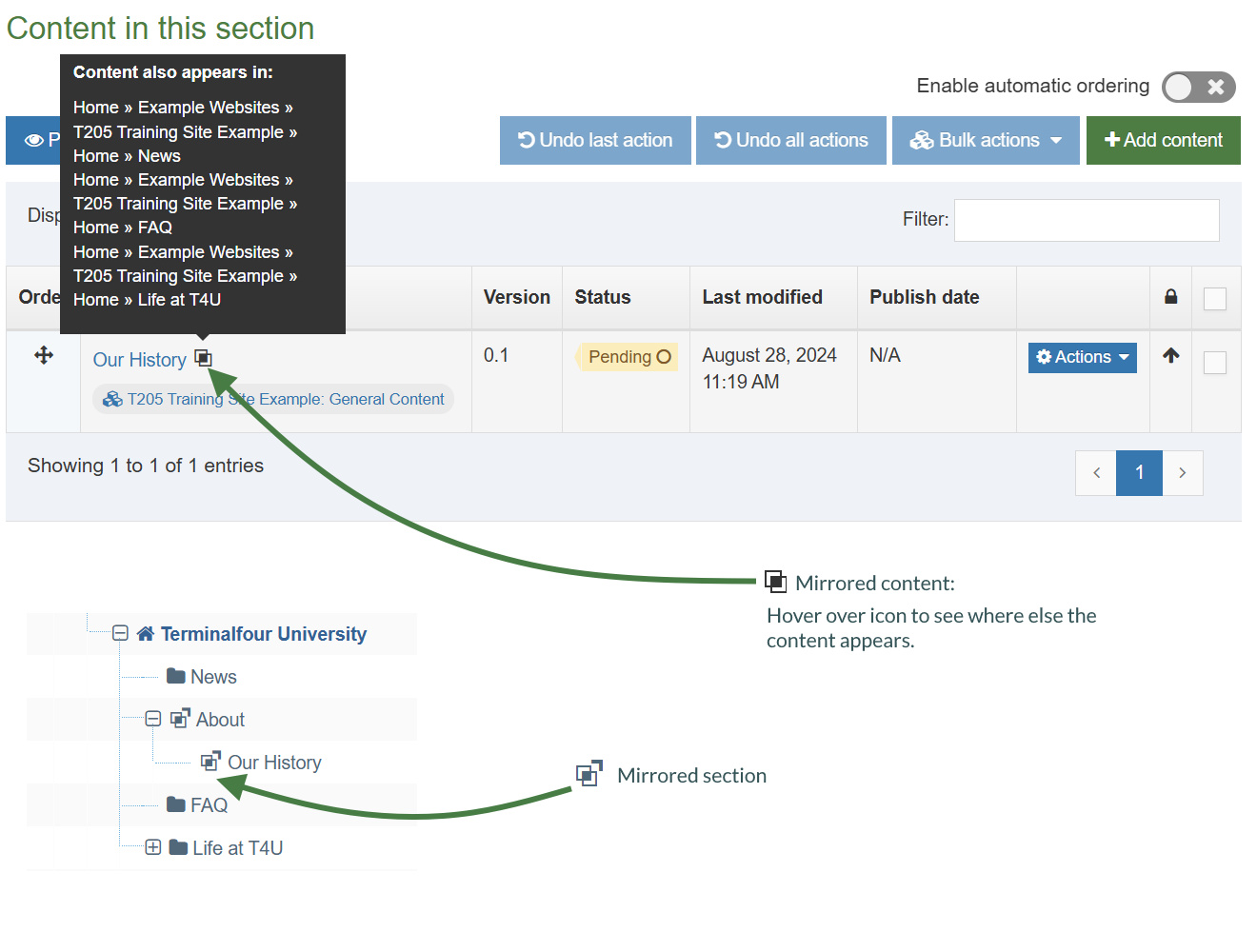 Mirror and Duplicate