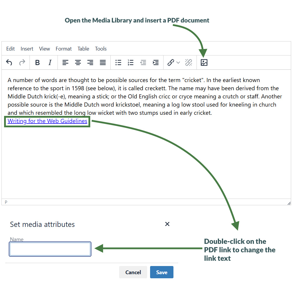 Upload and Use a PDF
