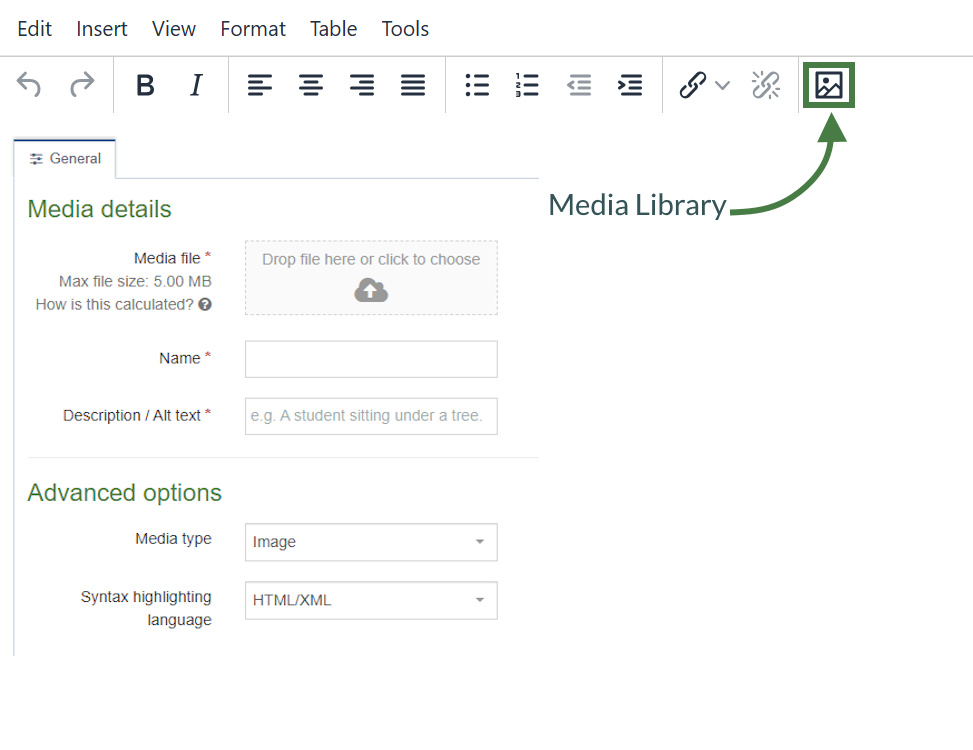 Upload and Use an Image