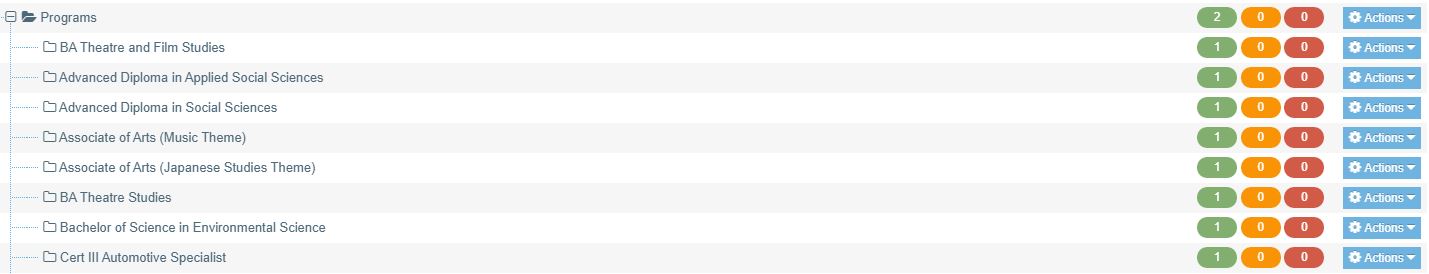 Programs Branch example