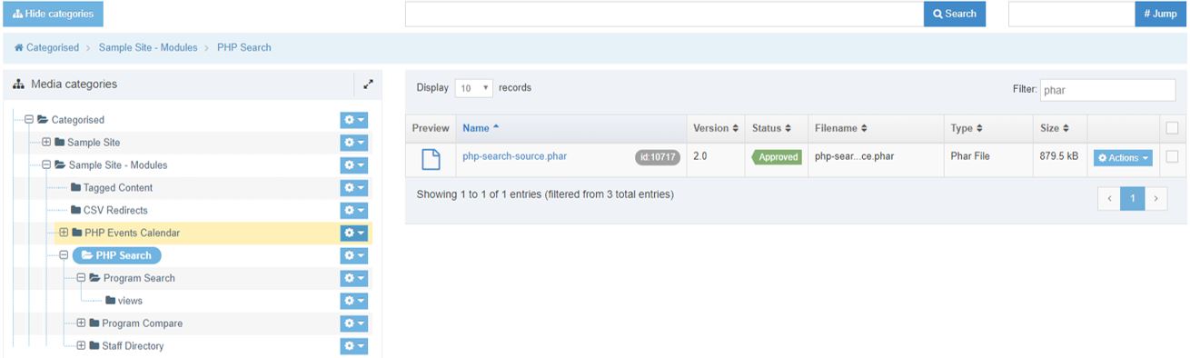 Add PHAR file to the media library