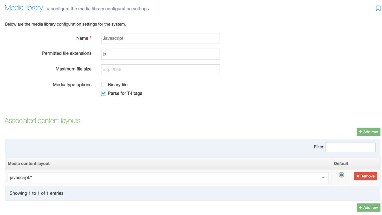 Add JavaScript Media Type