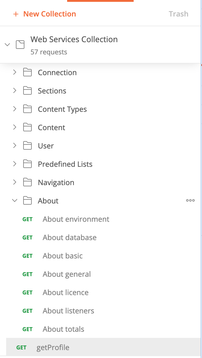 Postman Collection Folders