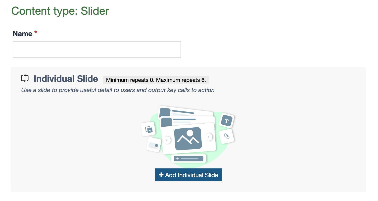 An example of a repeater element