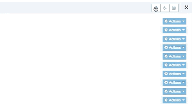 Animated GIF showing the toggling of Site Structure display options